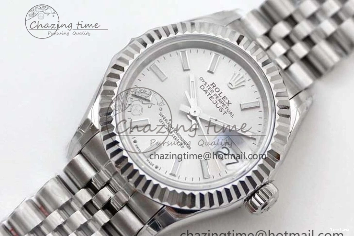 MiroTime 0103 Lady DateJust 28 SS TWF 1:1 Best Edition 904L Steel Silver Dial on President Bracelet NH Stylish 2178